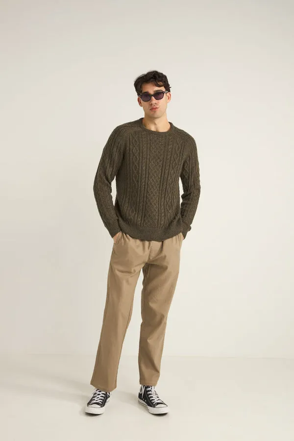 Rhythm Mens Sweater Mohair Fishermans Knit