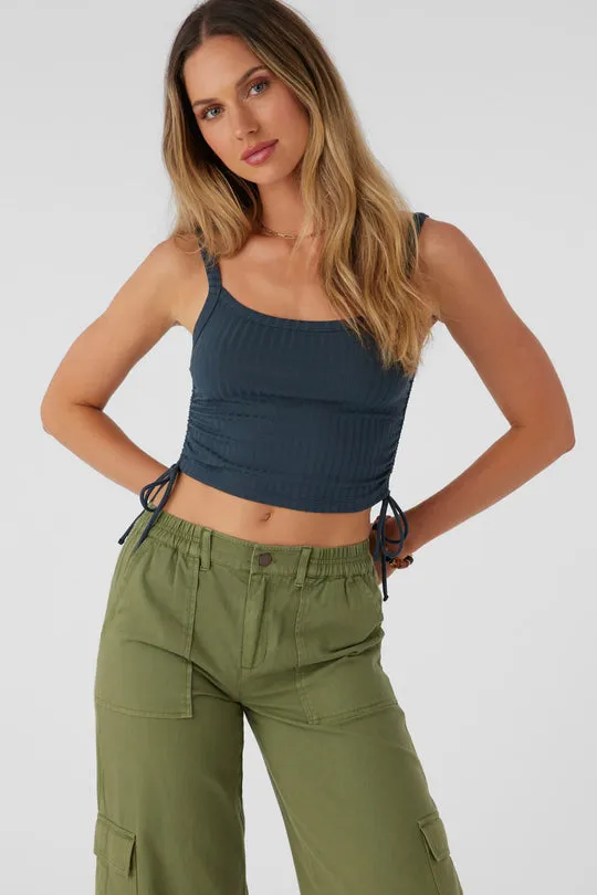 Oneill Womens Tank Top Nadia Rib Knit