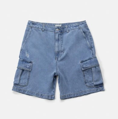 Rhythm Mens Shorts Denim Cargo