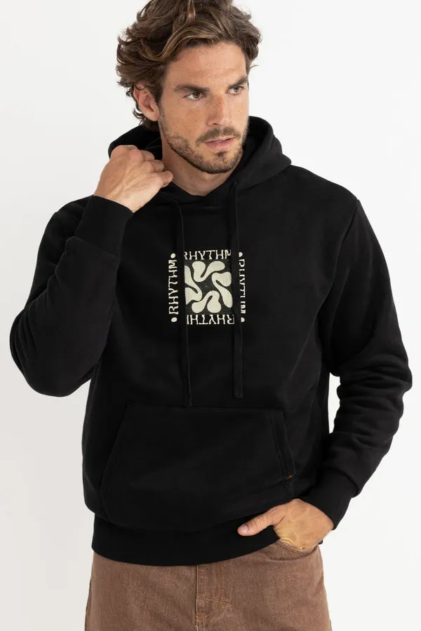 Rhythm Mens Sweatshirt Grange Fleece Hood