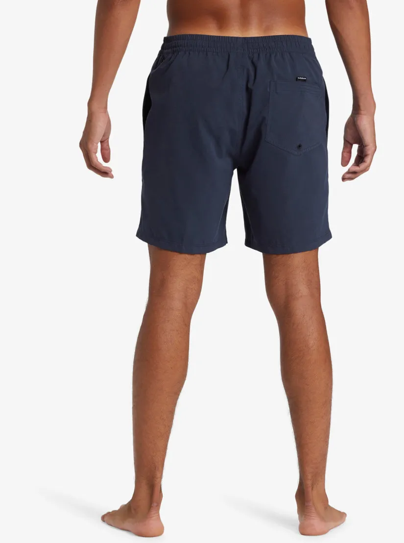 Quiksilver Mens Boardshorts Everyday Solid Volley 17 Elastic Waist