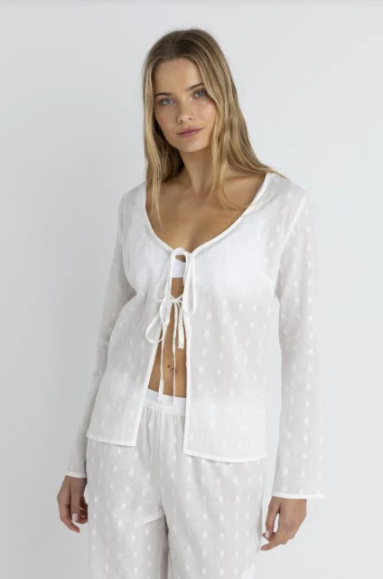 Rhythm Womens Shirt Mirage Long Sleeve Top
