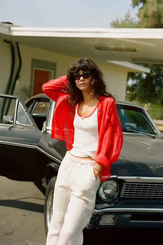 Brixton Womens Shirt East Side Boxy L/S Button Down