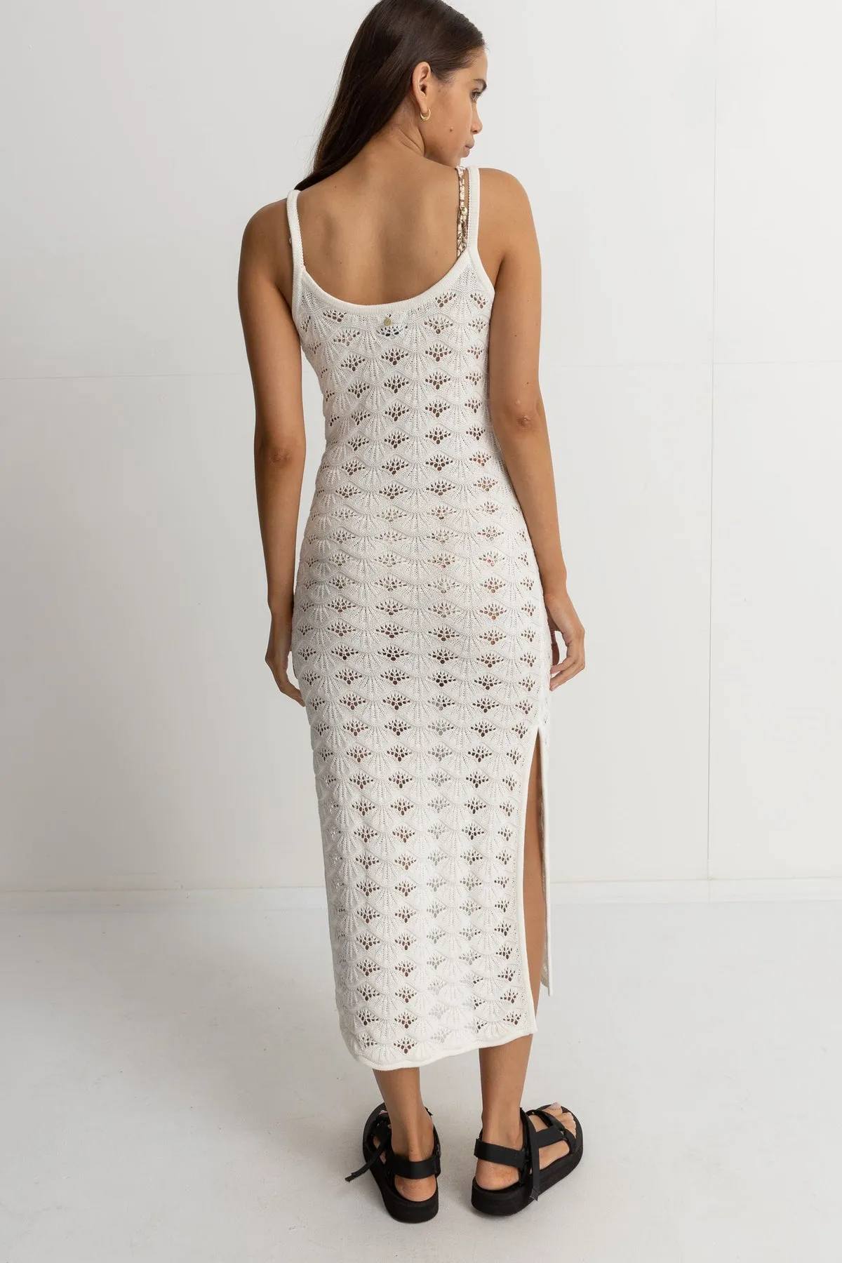 Rhythm Womens Dress Marketta Knit Midi
