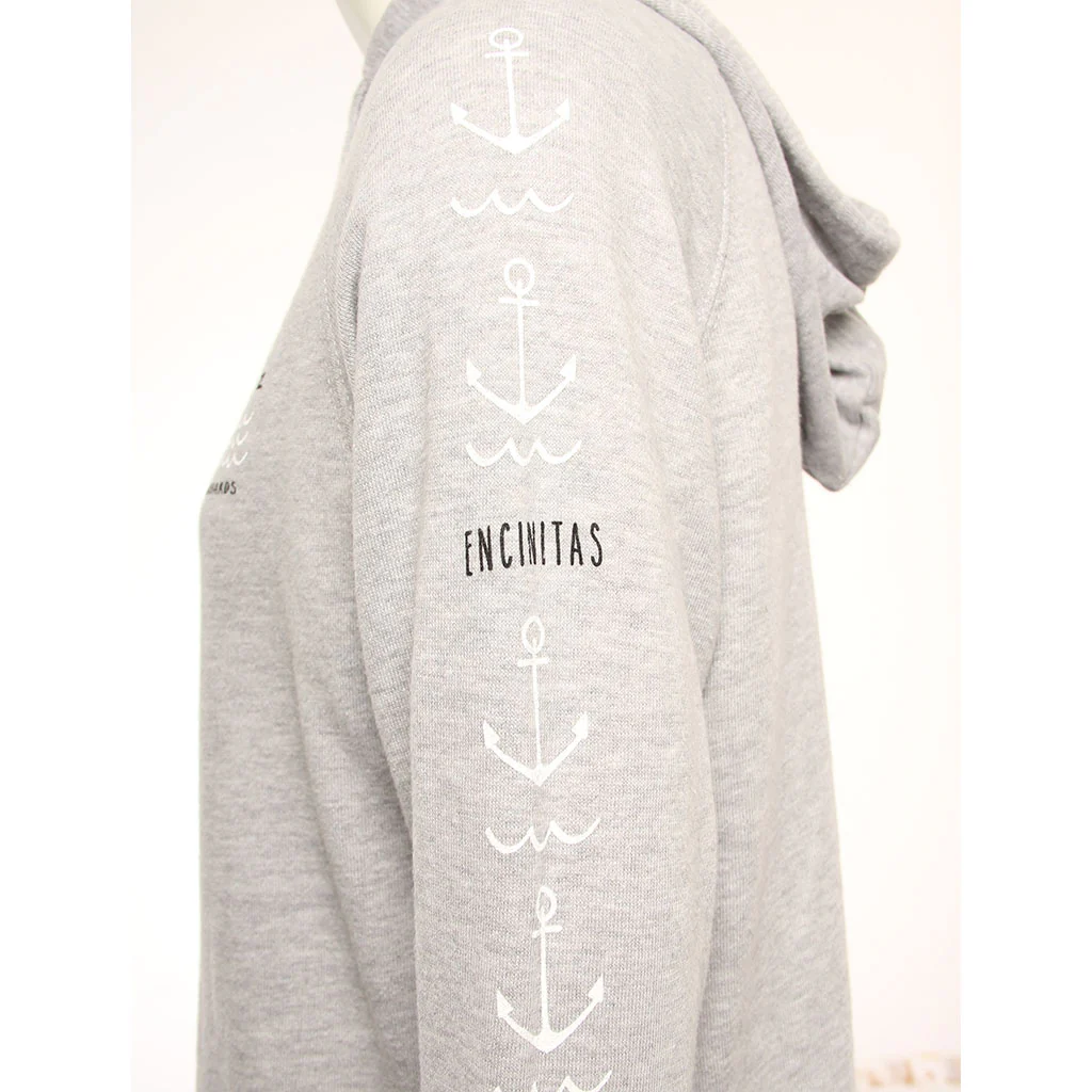 Hansen Womens Sweatshirt Wave Anchor Rosie Heathered Hoodie