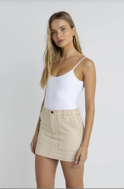 Rhythm Womens Skirt Willa Stripe Mini