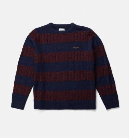 Rhythm Mens Sweater Pablo Mohair Stripe Knit