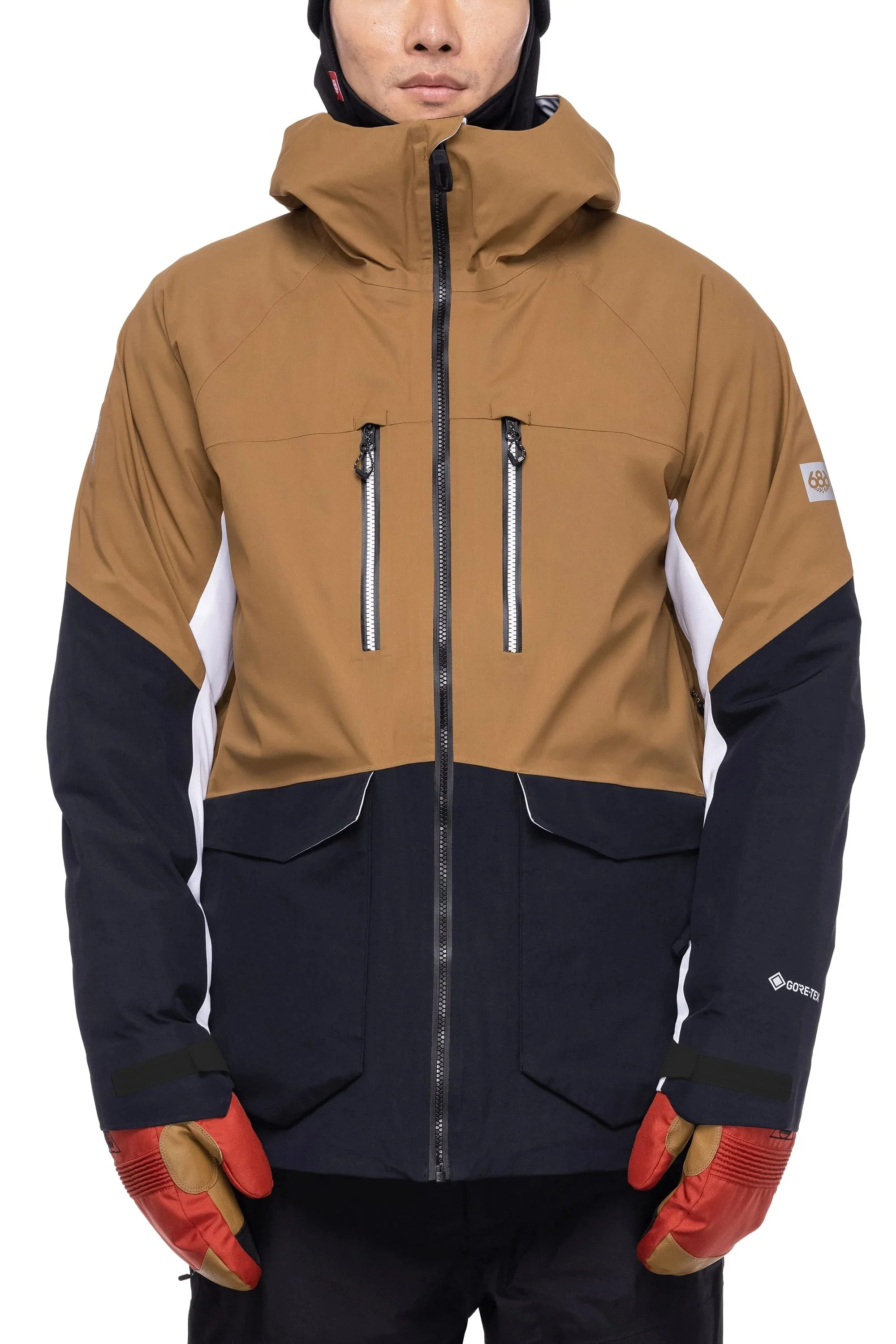 686 Mens Snow Jacket GORE-TEX Stretch Smarty 3-in-1 Weapon Down