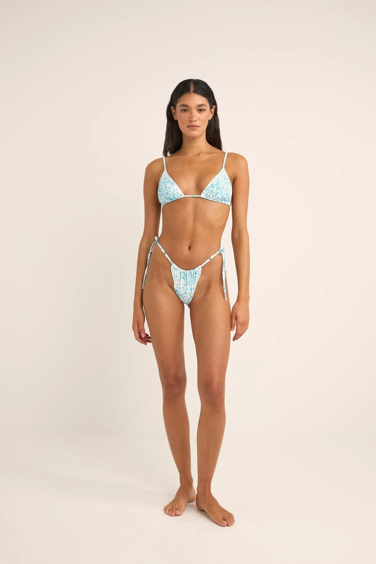 Rhythm Womens Bikini Top Serenity Floral Slide Tri