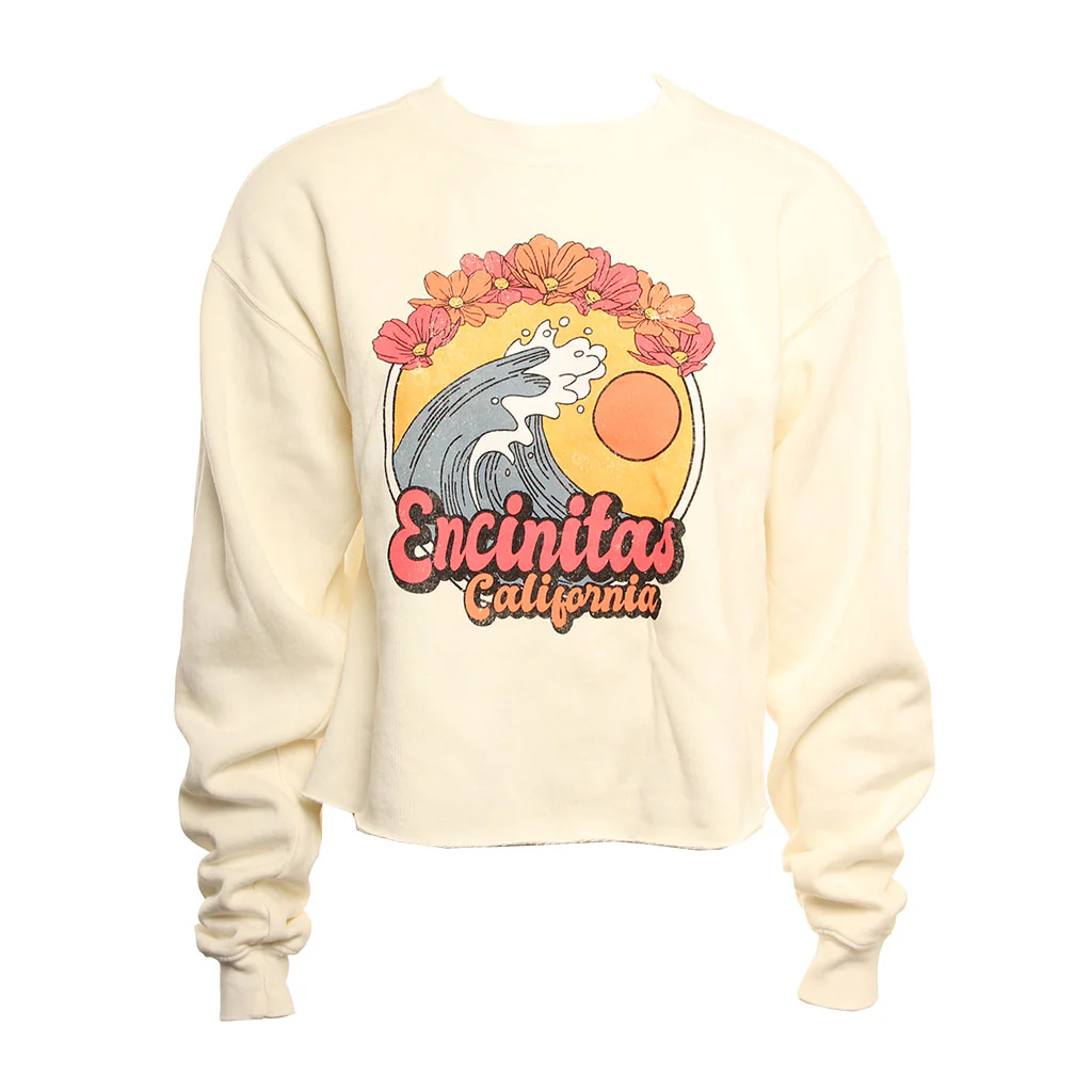 Hansen Womens Sweatshirt Waveskimmer Waveflower