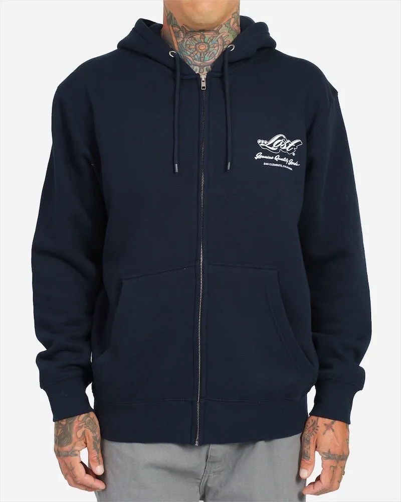 Lost Mens Sweatshirt Enduring Zip Hoodie