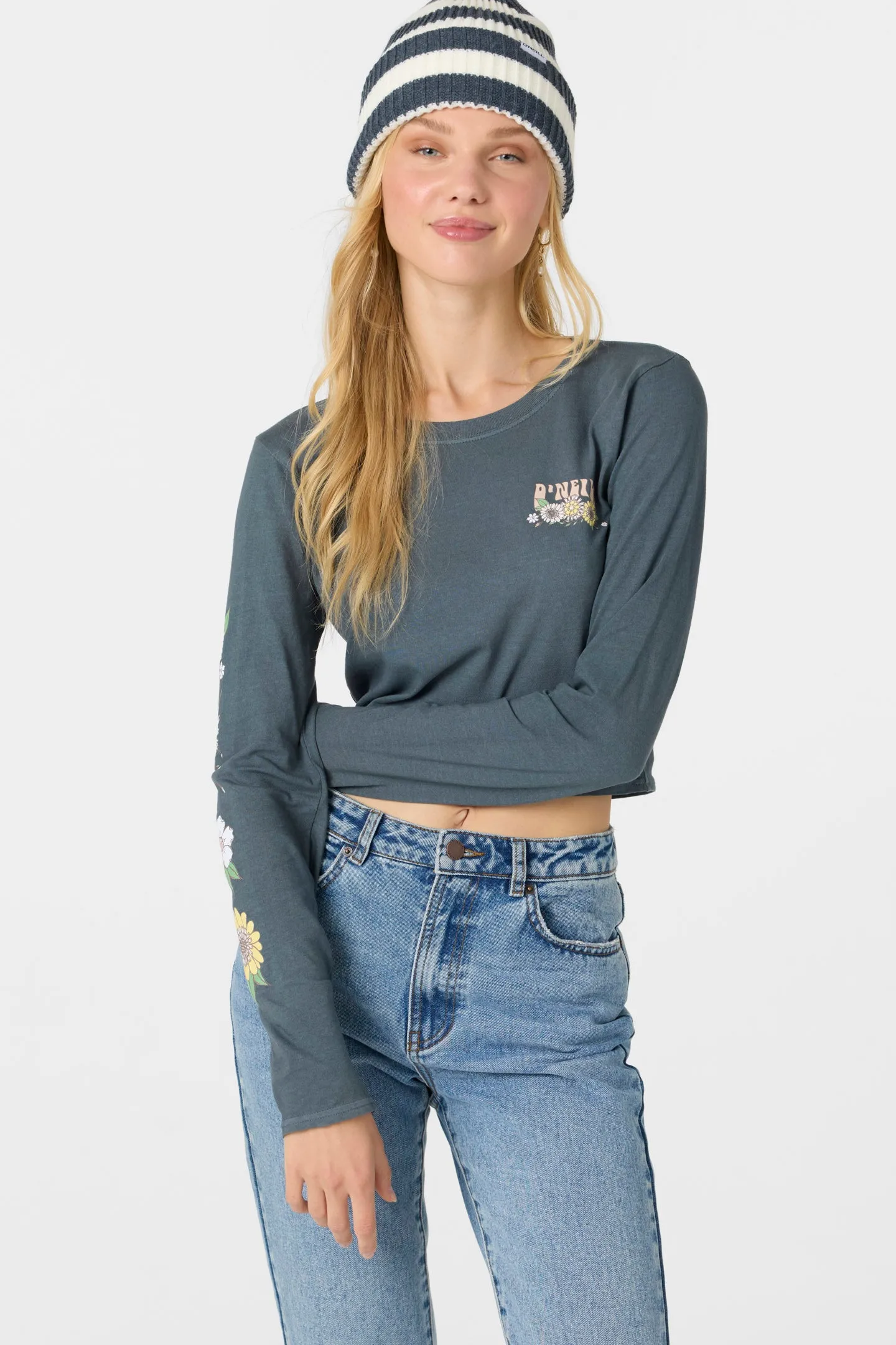 Oneill Womens Shirt Daisy Daze Long Sleeve Tee