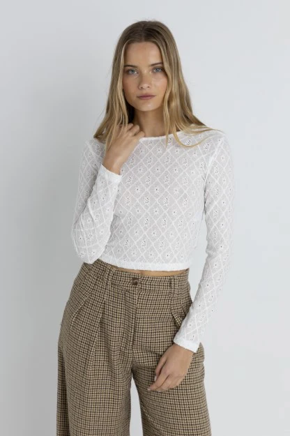Rhythm Womens Shirt Charm Long Sleeve