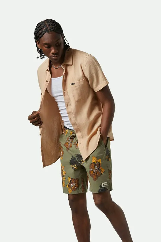 Brixton Mens Woven Charter Organic Cotton Linen Blend