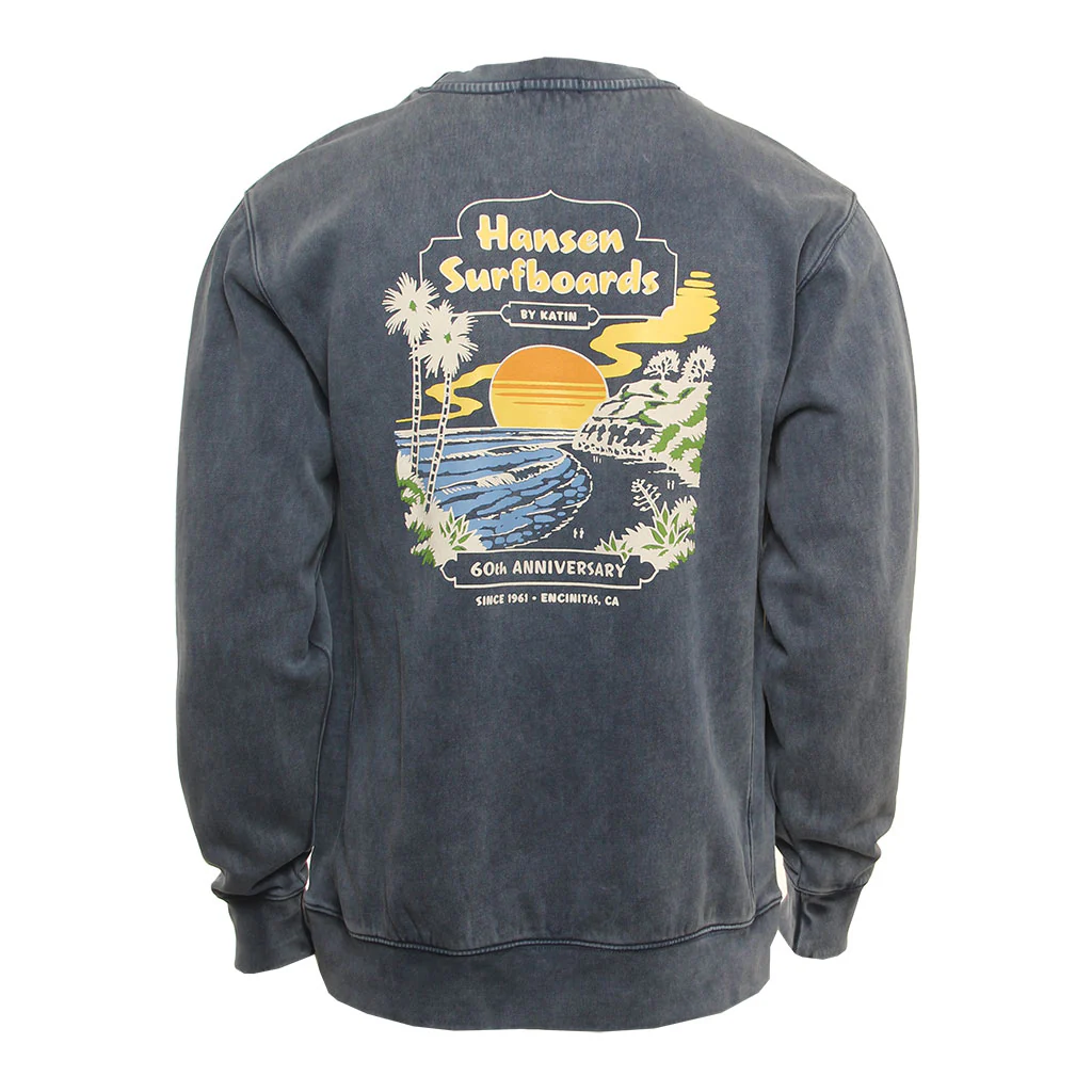 Hansen X Katin Mens Sweatshirt Hansen 60th Anniversary Crew