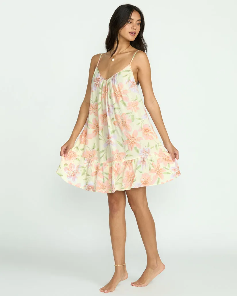 Billabong Womens Dress Beach Vibes Print Cover-Up