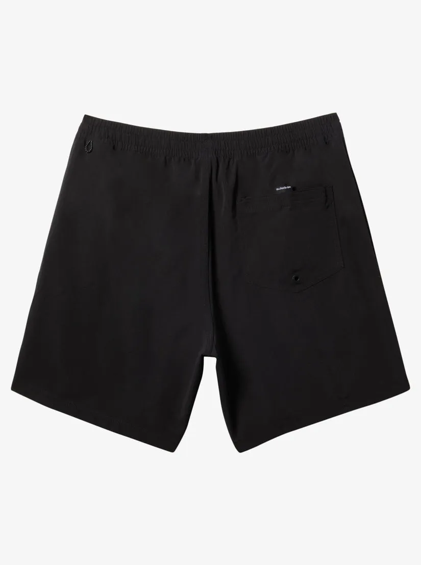 Quiksilver Mens Boardshorts Everyday Solid Volley 17 Elastic Waist