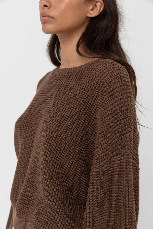 Rhythm Womens Sweater Classic Knit Jumper