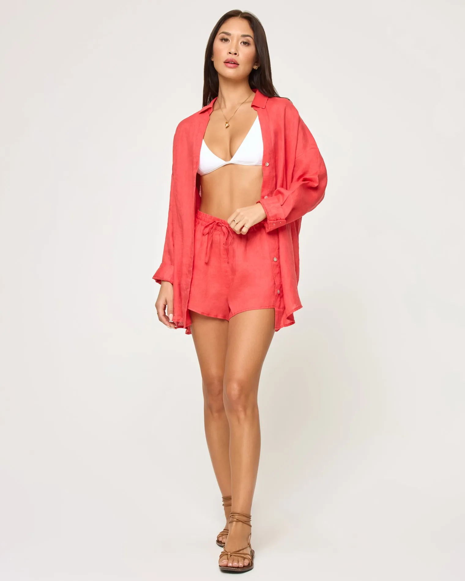 L*Space Womens Shirt Rio Tunic