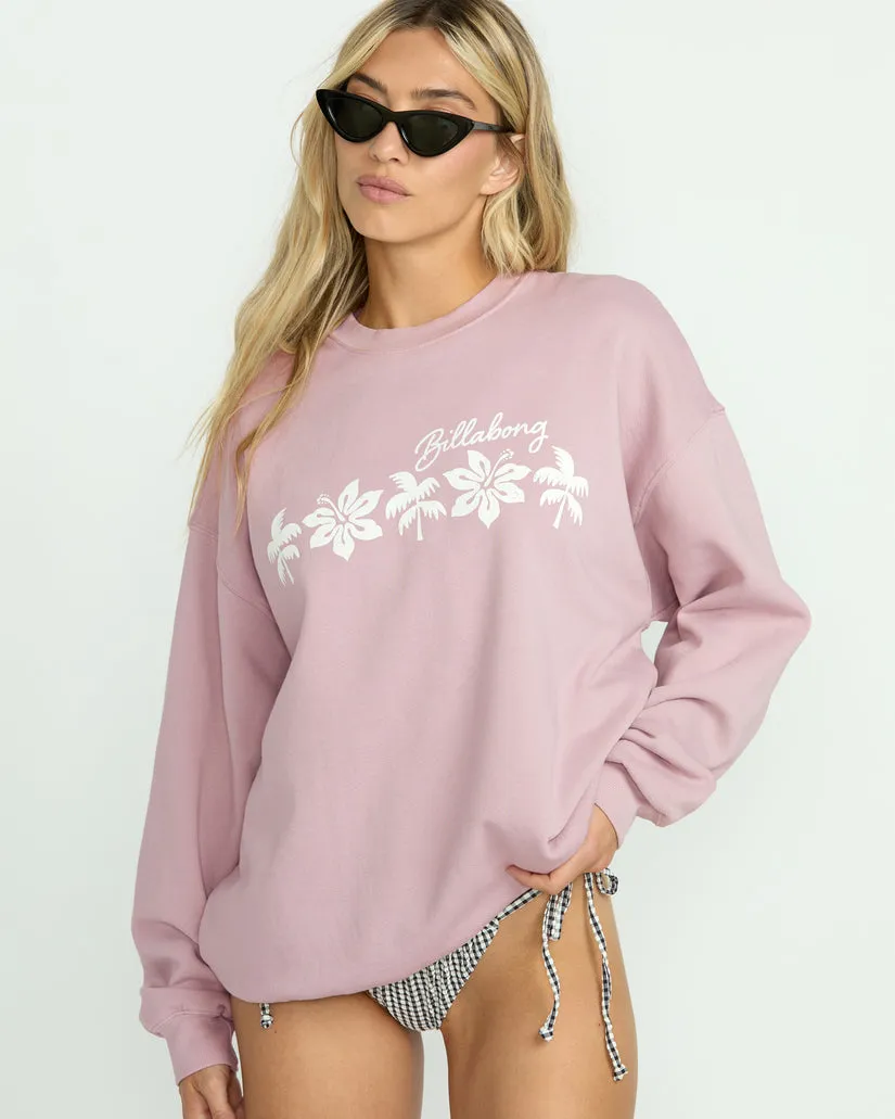 Billabong Womens Sweatshirt Ride In Crew