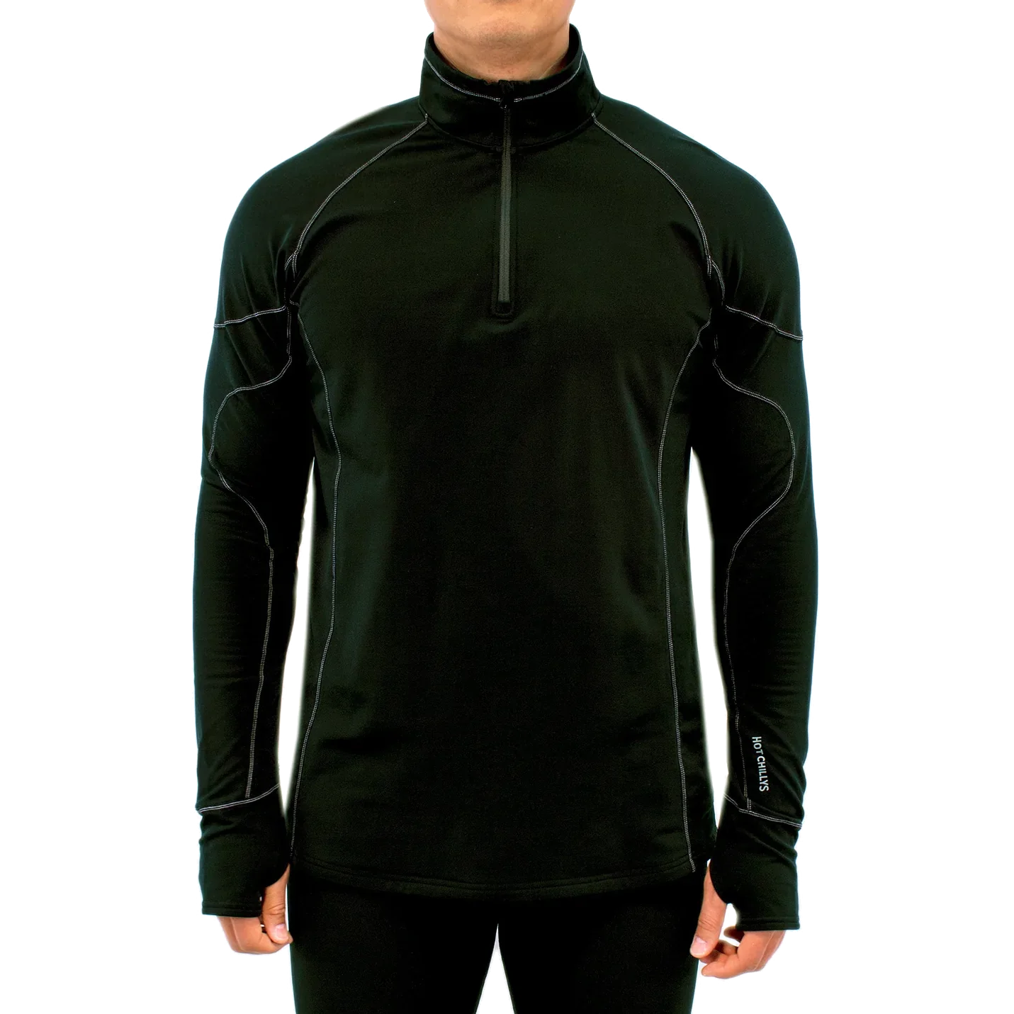 Hot Chillys Mens Base Layers Micro-Elite XT Zip-T