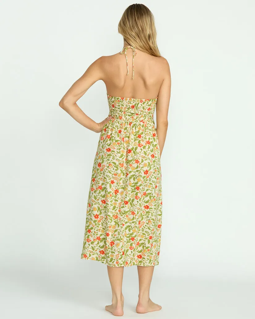 Billabong Womens Dress In Your Heart Midi