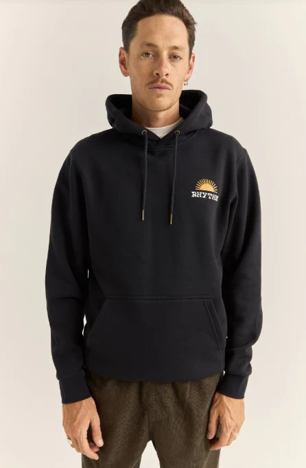 Rhythm Mens Sweatshirt Awake Fleece Hood