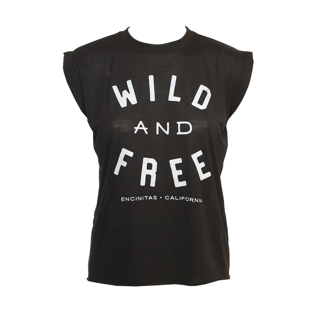 Hansen Womens Shirt Wild And Free Muscle Tee