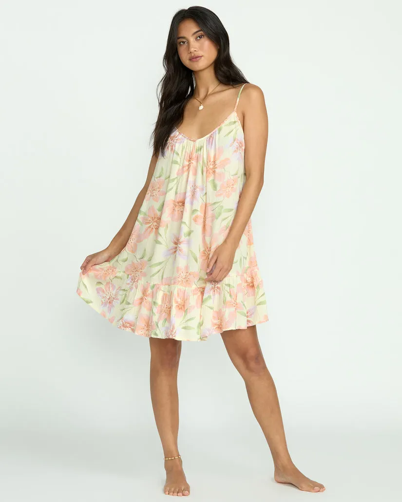 Billabong Womens Dress Beach Vibes Print Cover-Up