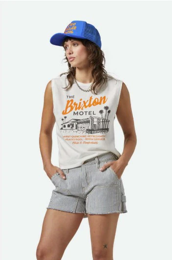 Brixton Womens Tank Top Brixton Motel Muscle Tank