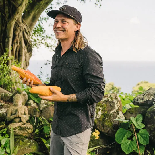 Howler Brothers Mens Woven H Bar B Tech Longsleeve