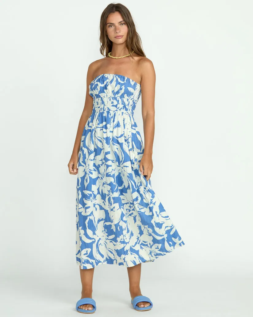 Billabong Womens Dress In The Sky Midi
