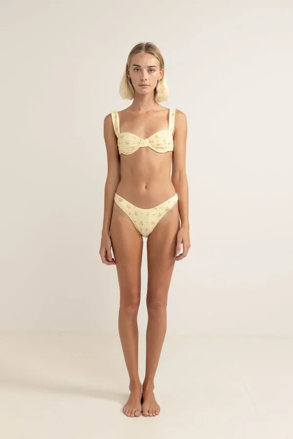 Rhythm Womens Bikini Top Dahlia Floral Underwire