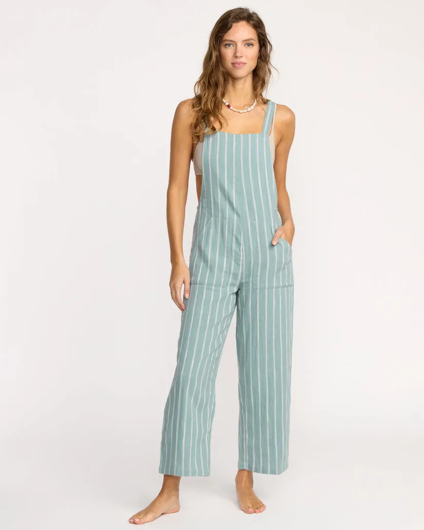 Billabong Womens Jumpsuit Pacific Time Romper Jumpsuit