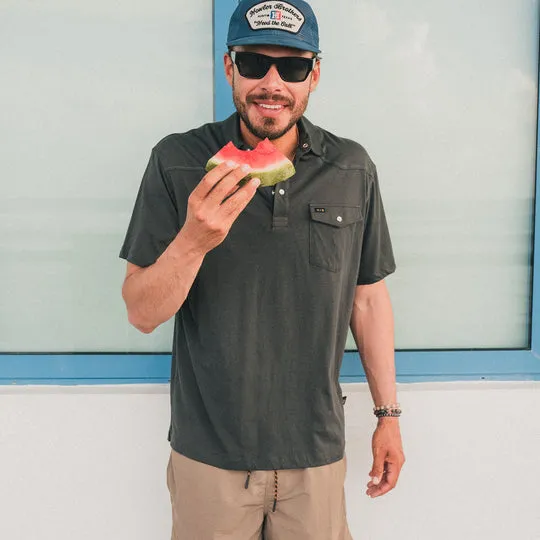 Howler Brothers Mens Knit Ranchero Polo