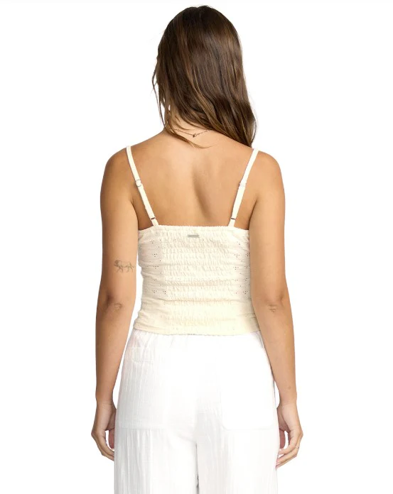 Billabong Womens Tank Top Light Bloom Knit