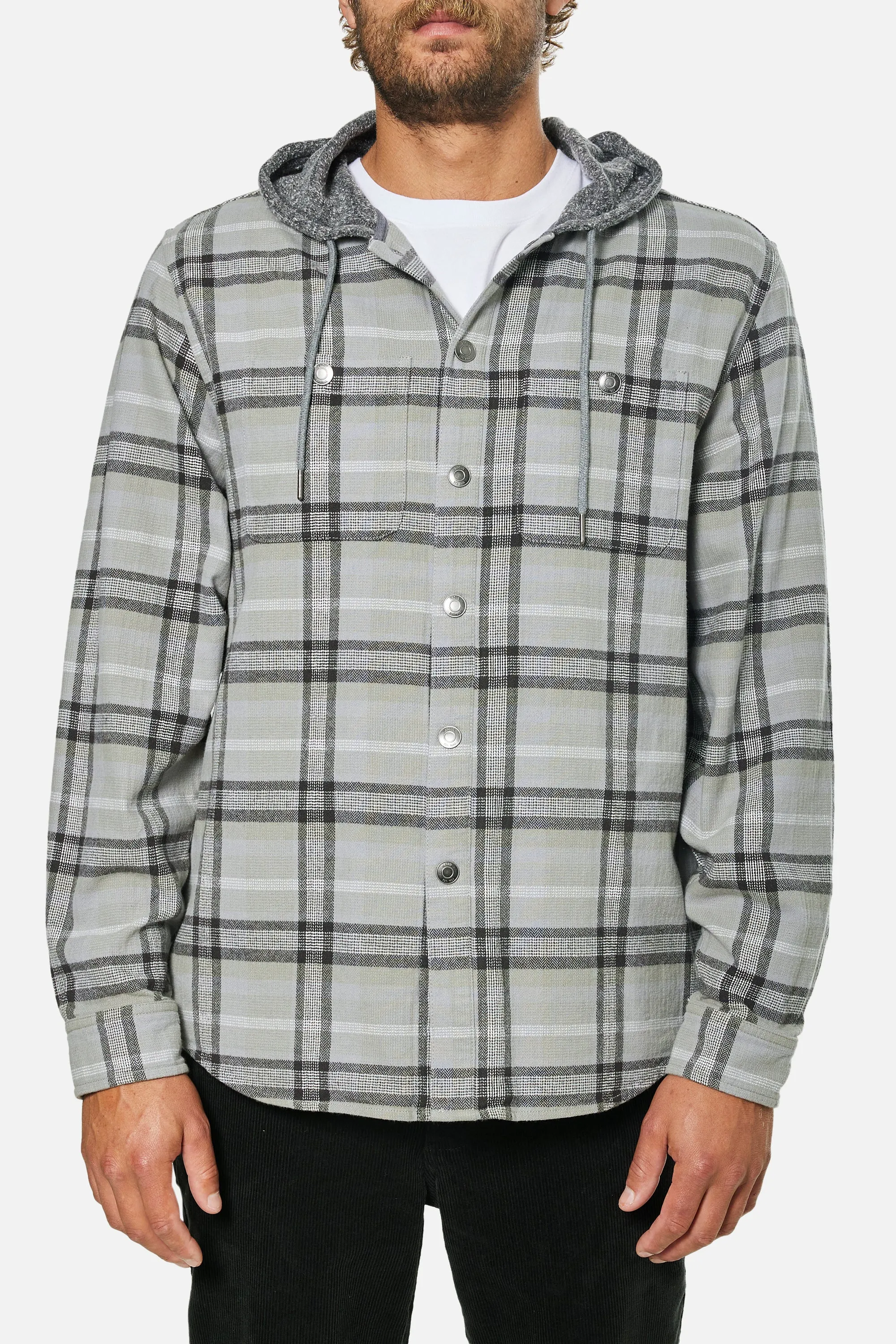 Katin Mens Shirt Harold Hooded Flannel