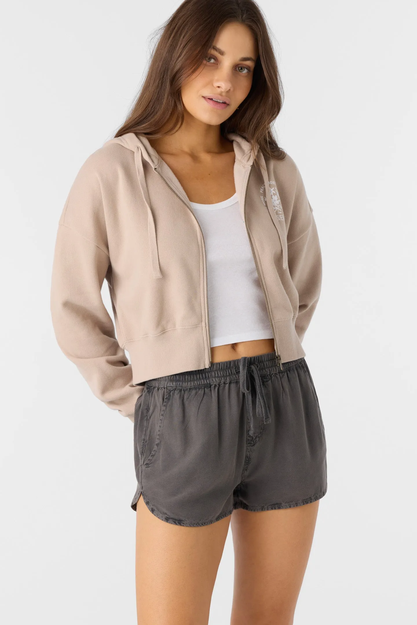 Oneill Womens Sweatshirt Darcie Zip Fleece