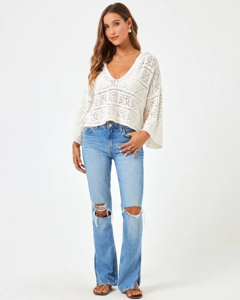 L*Space Womens Sweater Diamond Eyes