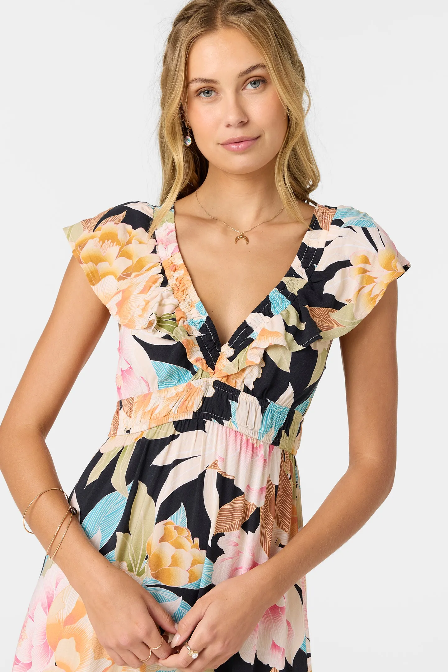 Oneill Womens Dress Zetta Midi