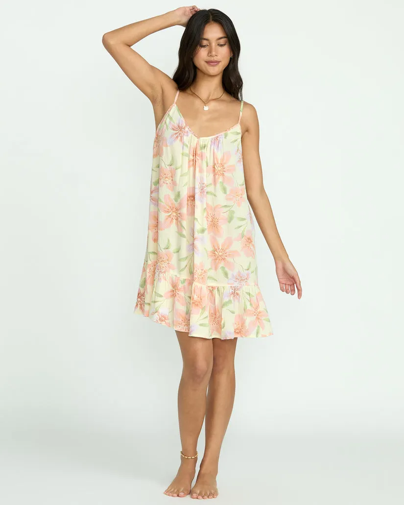 Billabong Womens Dress Beach Vibes Print Cover-Up