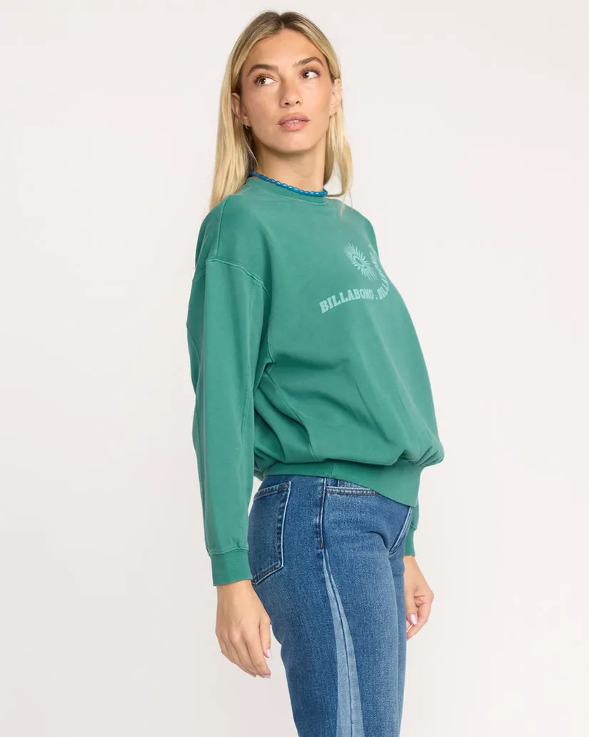 Billabong Womens Sweatshirt Time For Kendal Crewneck
