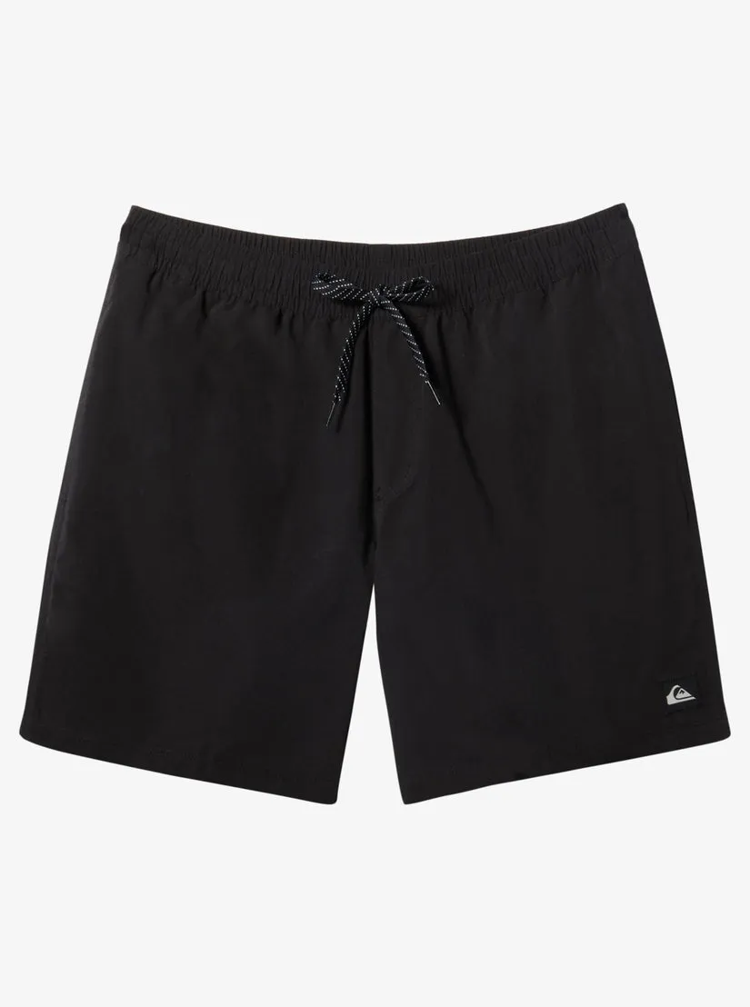 Quiksilver Mens Boardshorts Everyday Solid Volley 17 Elastic Waist
