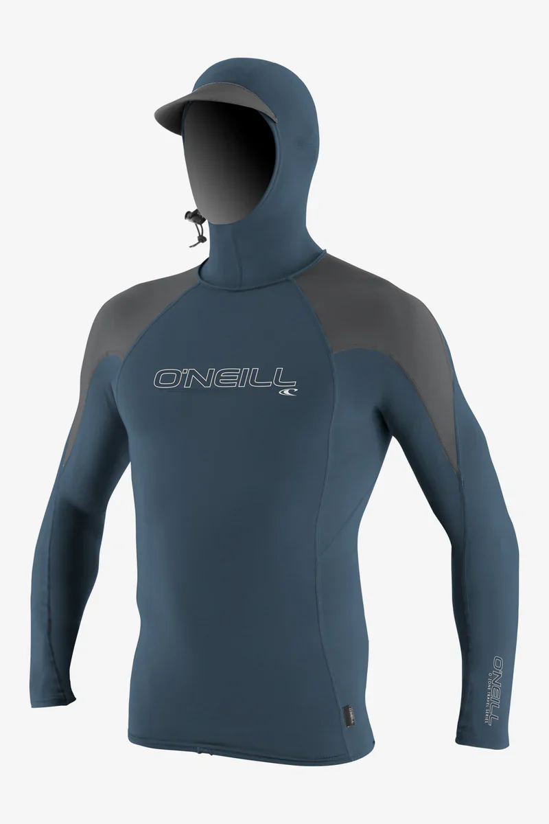Oneill Mens Rashguard Skins O'zone Long Sleeve Hooded