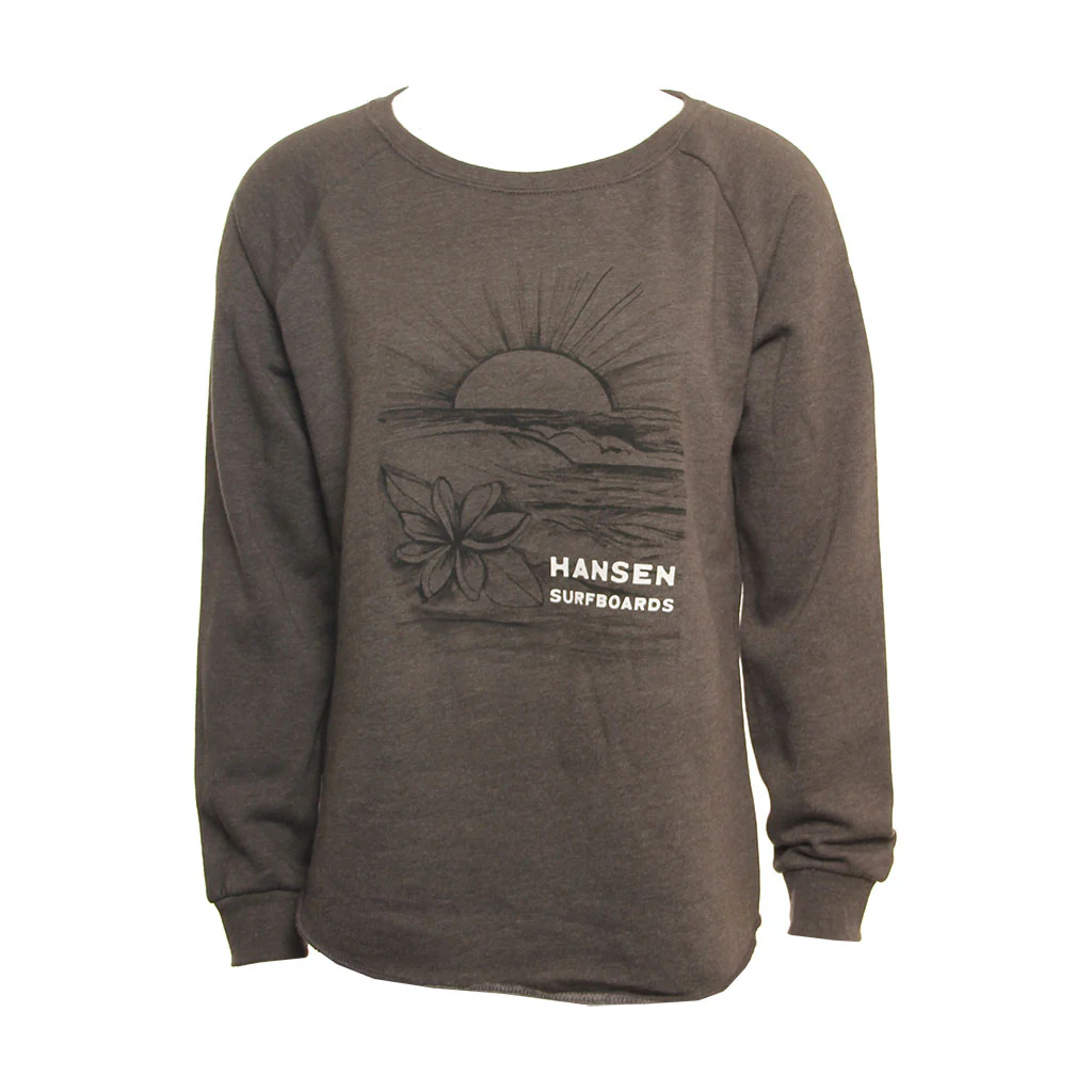 Hansen Womens Sweatshirt Surf Camp Crew