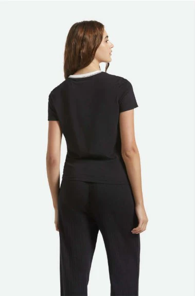 Brixton Womens Shirt Buckle Up Fitted Crew Tee