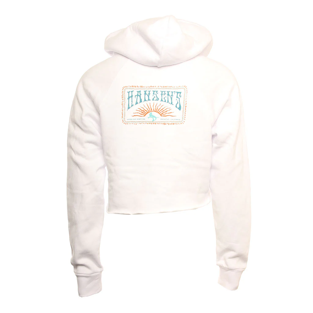 Hansen Womens Sweatshirt Jimmy Jon Cropped Hoody