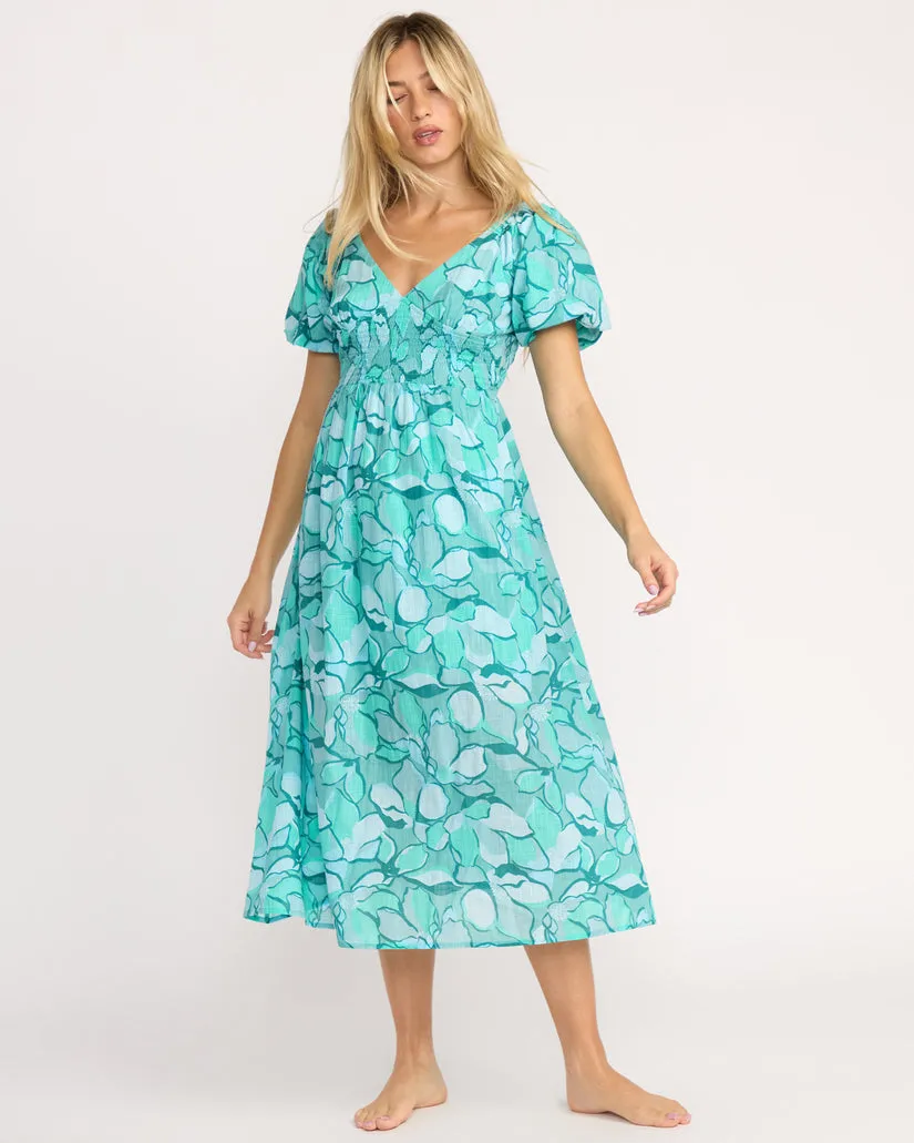 Billabong Womens Dress Go Coastal Midi
