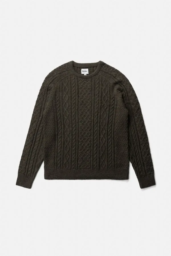 Rhythm Mens Sweater Mohair Fishermans Knit