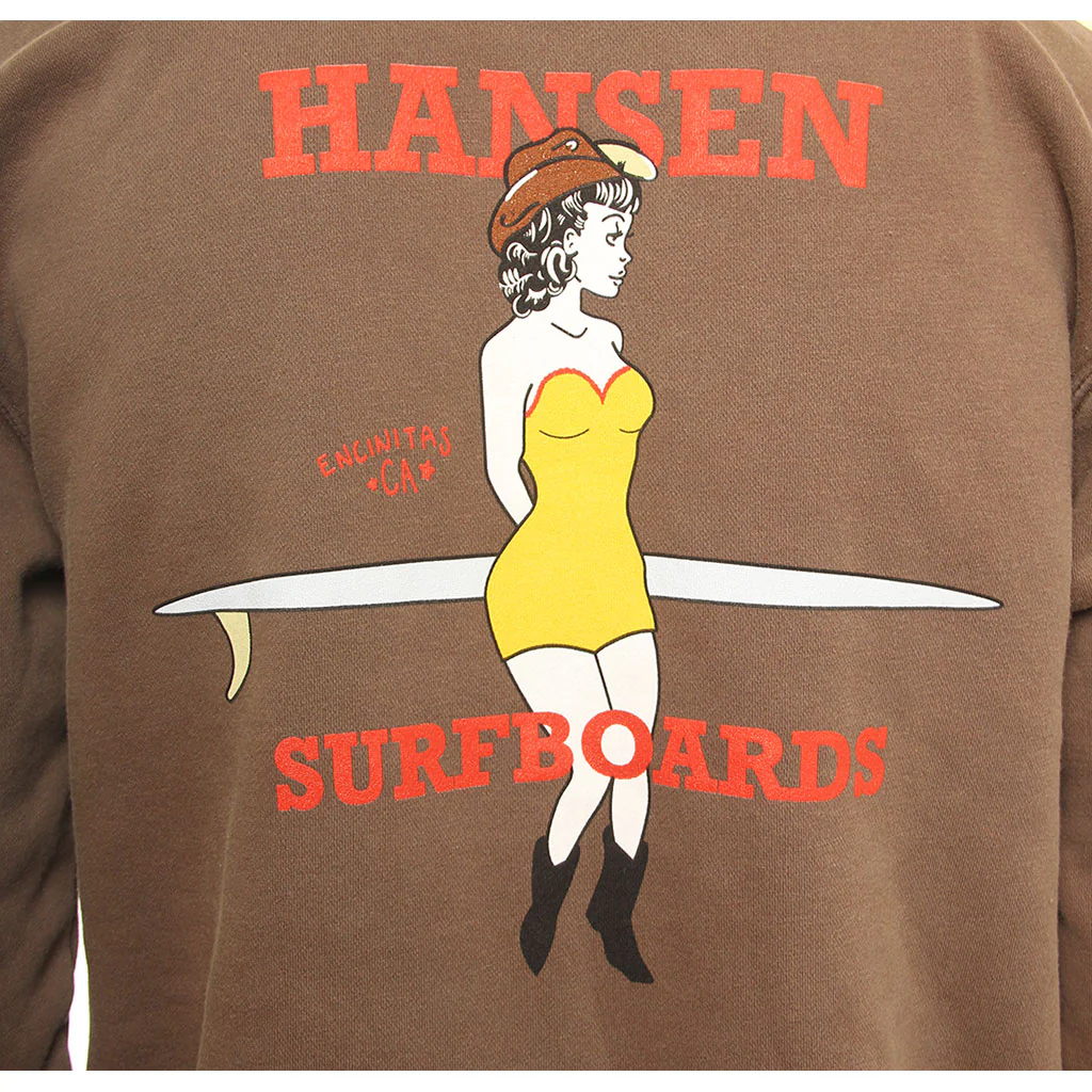 Hansen Mens Sweatshirt Cowgirl Crew